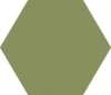 100HEVEU Декор керамогранит Winckelmans hex.10 Green VEU 10x11.5 (115x100)