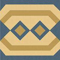 Winckelmans Метлахская плитка Enc 21f Cognac (D.Blue, D.Yellow) 10x10