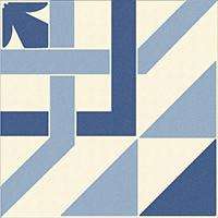 Winckelmans Метлахская плитка Enc 23 White (D.Blue, L.Blue) 10x10