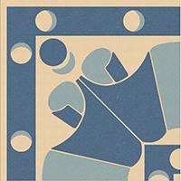 Winckelmans Метлахская плитка Enc 24f Ivory (D.Blue, L.Blue) 10x10