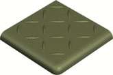 Winckelmans Метлахская плитка Antislip Double Round Edge 2Br Relief Green Australian Vea 10x10
