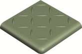 Winckelmans Метлахская плитка Antislip Double Round Edge 2Br Relief Pale Green Vep 10x10