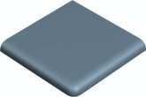 Winckelmans Метлахская плитка Skirting 2 Round Edge 2Br10 Blue Beu 10x10