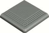 Winckelmans Метлахская плитка Step Tread Double 2Nm10 Pale Blue Bep 10x10