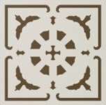 Winckelmans Метлахская плитка Enc14 Flow 01 (Bau Caf) 7x7