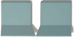 Winckelmans Метлахская плитка Sit-On Skirting Angle External Pale Blue Bep (Компл.) 10x10