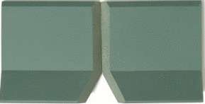 Winckelmans Метлахская плитка Sit-On Skirting Angle Internal Dark Green Vef (Компл.) 10x10