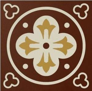 Winckelmans Метлахская плитка Enc03 Remi 03 (Rou Bau Jau) 10x10