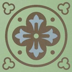 Winckelmans Метлахская плитка Enc03 Remi 09 (Pis Tau Bep) 10x10