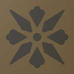 150N006D005 Декор керамогранит Winckelmans Decor Enc 06 Fleur 05 (ANT,CAFI) 15x15 (150x150)