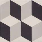 150N502D005 Декор керамогранит Winckelmans Decor Trompe l'oeil 05 (BAU, PER, NOI) 15x15 (150x150)