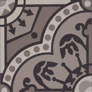 Winckelmans Метлахская плитка Decor Vieux Lille 05 (Grp, Per, Gru. Noi) 15x15