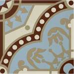 150N503D006 Декор керамогранит Winckelmans Decor Vieux Lille 06 (BEP, ROU, LIN. BAU) 15x15 (150x150)