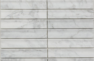 Pixmosaic Венеция PIX341 Bianco Carrara, Concave матовая 30х151 305х318х12 фото-2
