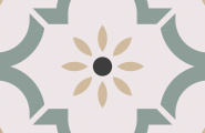 Smile Tile Эклектика Арабески зеленый 20x20 фото-2